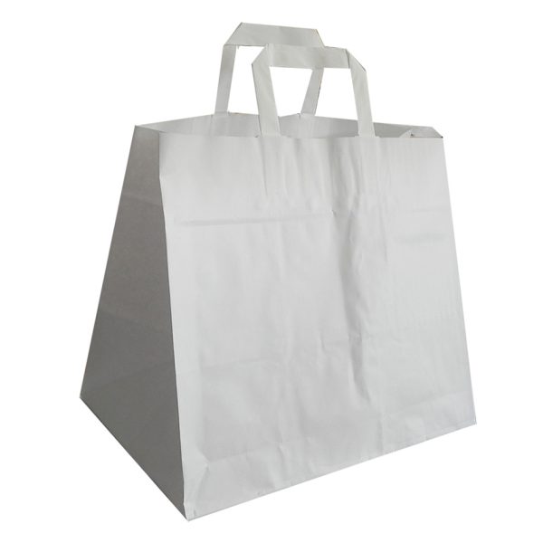 Papier Tragetaschen Flachhenkel – Bild 2