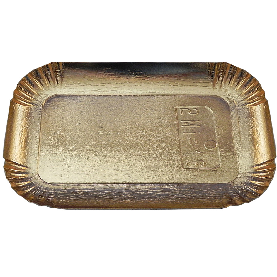 Pappteller gold